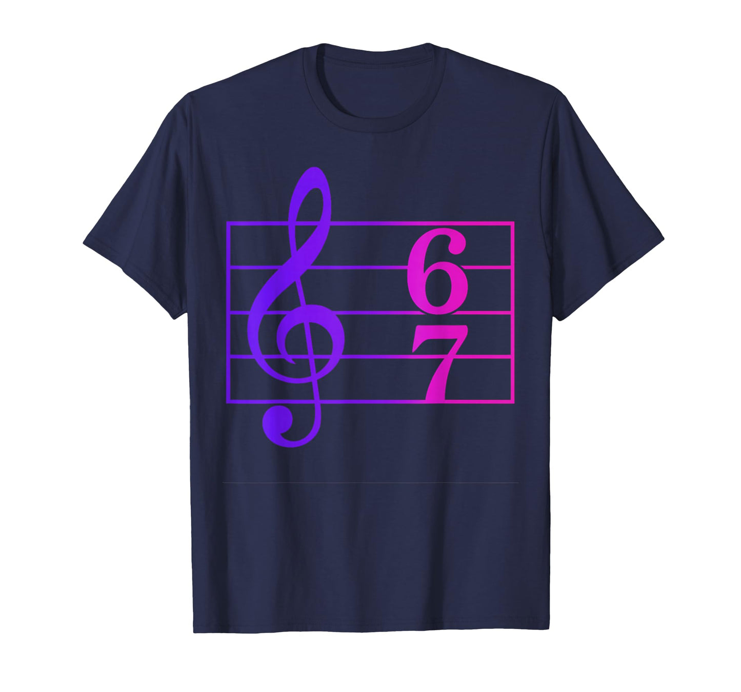 Funny 67 Music Meme Slang Music Teacher Humor Retro Tee T-Shirt