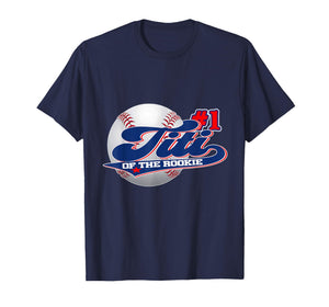 Titi Rookie of Year 1st Birthday Baseball Theme Matching T-Shirt
