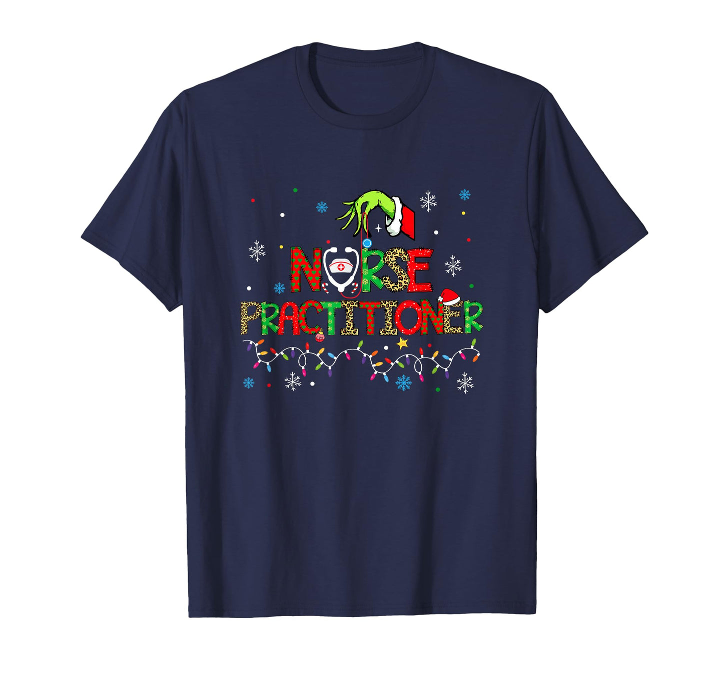 Nurse Practitioner Christmas Shirt for Women T-Shirt
