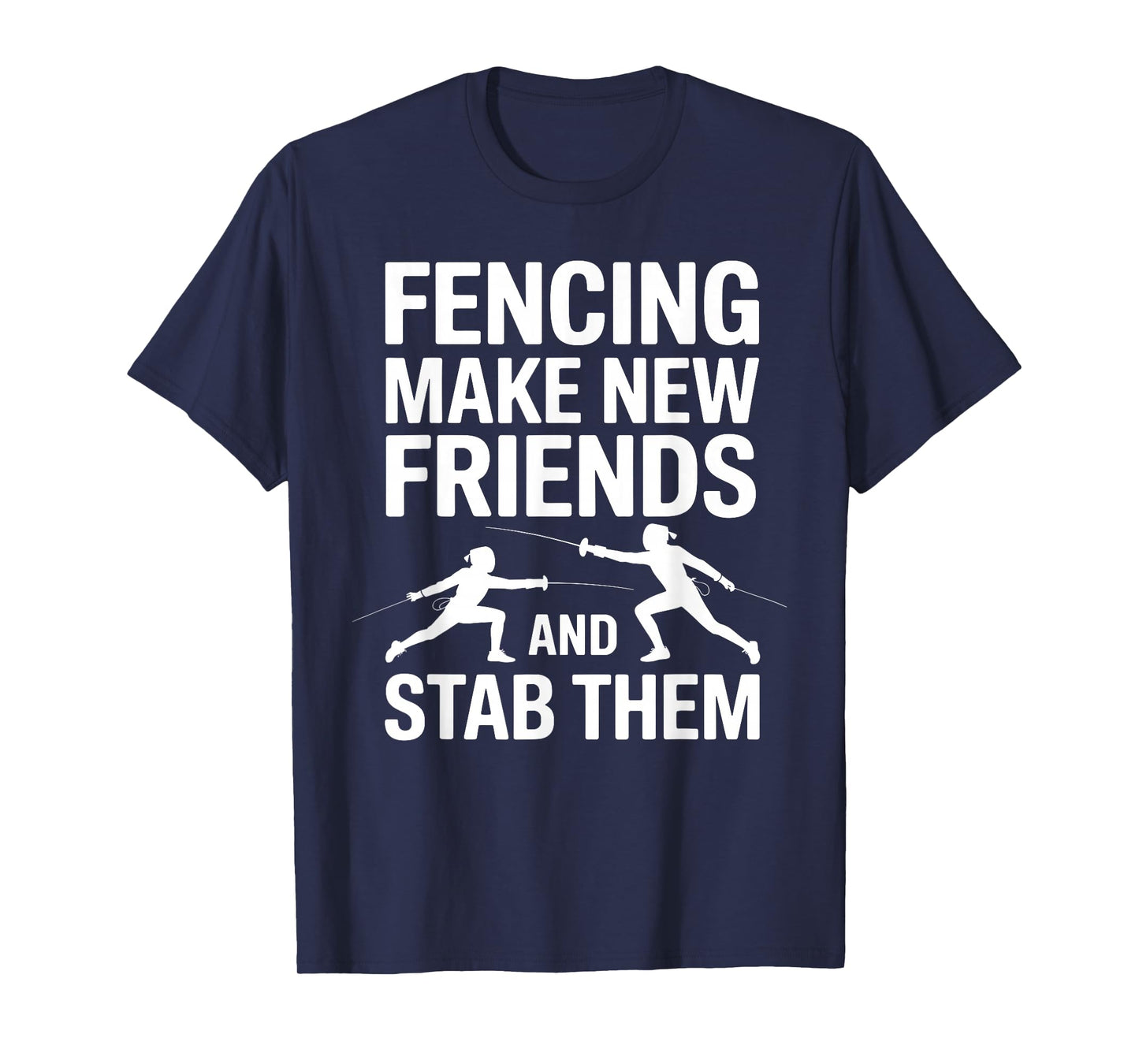 Funny Fencing Art for Men Women Kids Fencer Fencing Sport T-Shirt