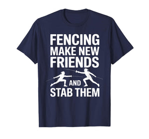 Funny Fencing Art for Men Women Kids Fencer Fencing Sport T-Shirt