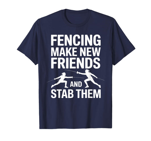 Funny Fencing Art for Men Women Kids Fencer Fencing Sport T-Shirt