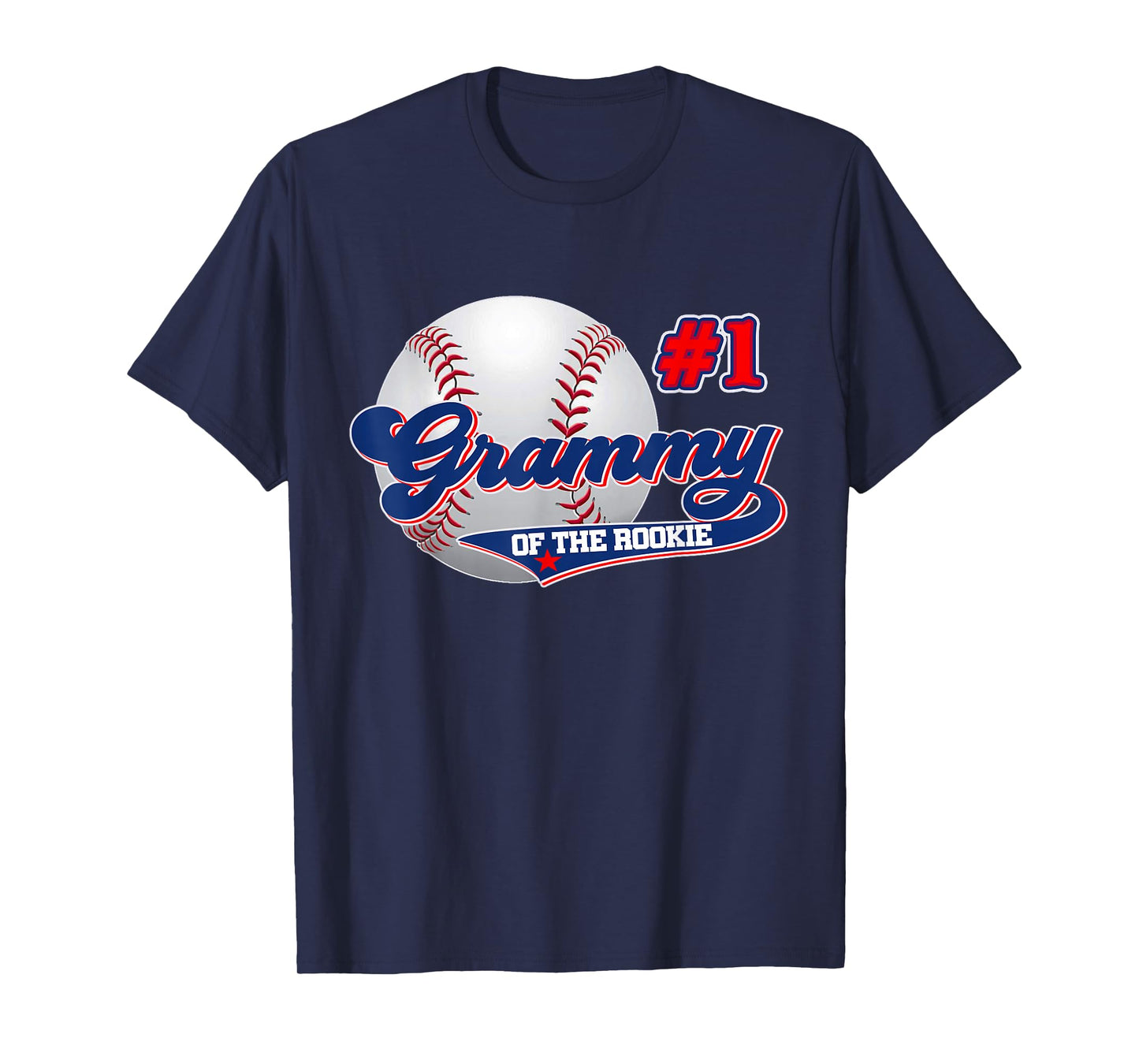 Grammy Rookie of Year 1st Birthday Baseball Theme Matching T-Shirt