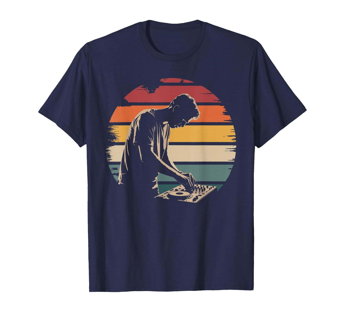 Funny DJ Art for Men Women Vinyl Record Lover Disc Jockey DJ T-Shirt