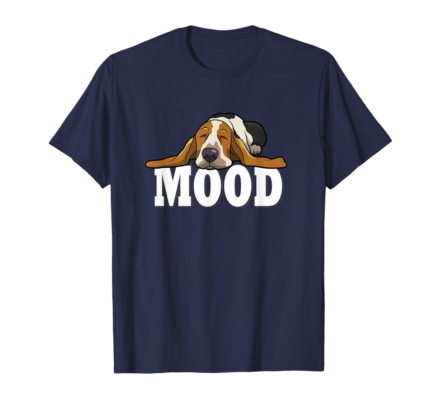 Sleeping Pajama Mood Basset Hound Lover T-Shirt