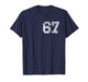 Six Seven 6 7 Cool Meme Vintage 67 Funny Number Front/Back T-Shirt