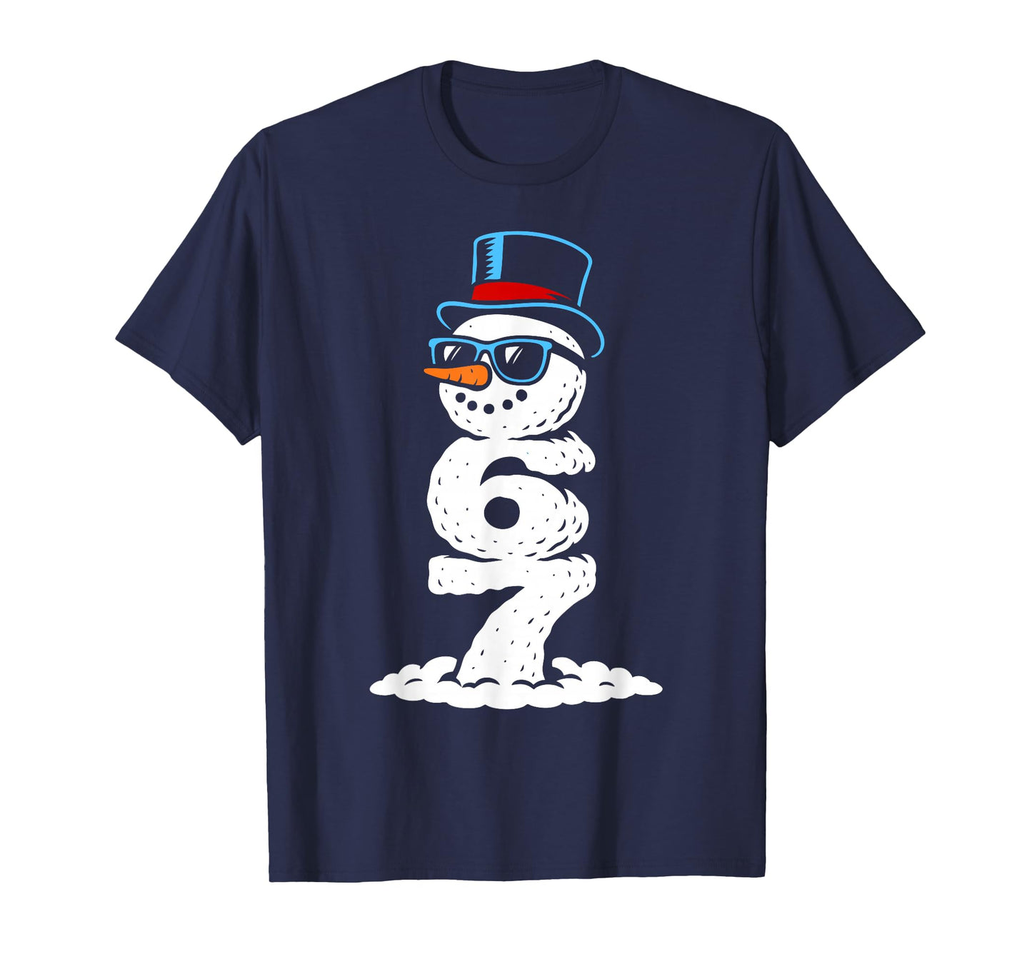 Six Seven Snowman Cool Christmas 6 7 Holiday Rizz Kids Fun T-Shirt