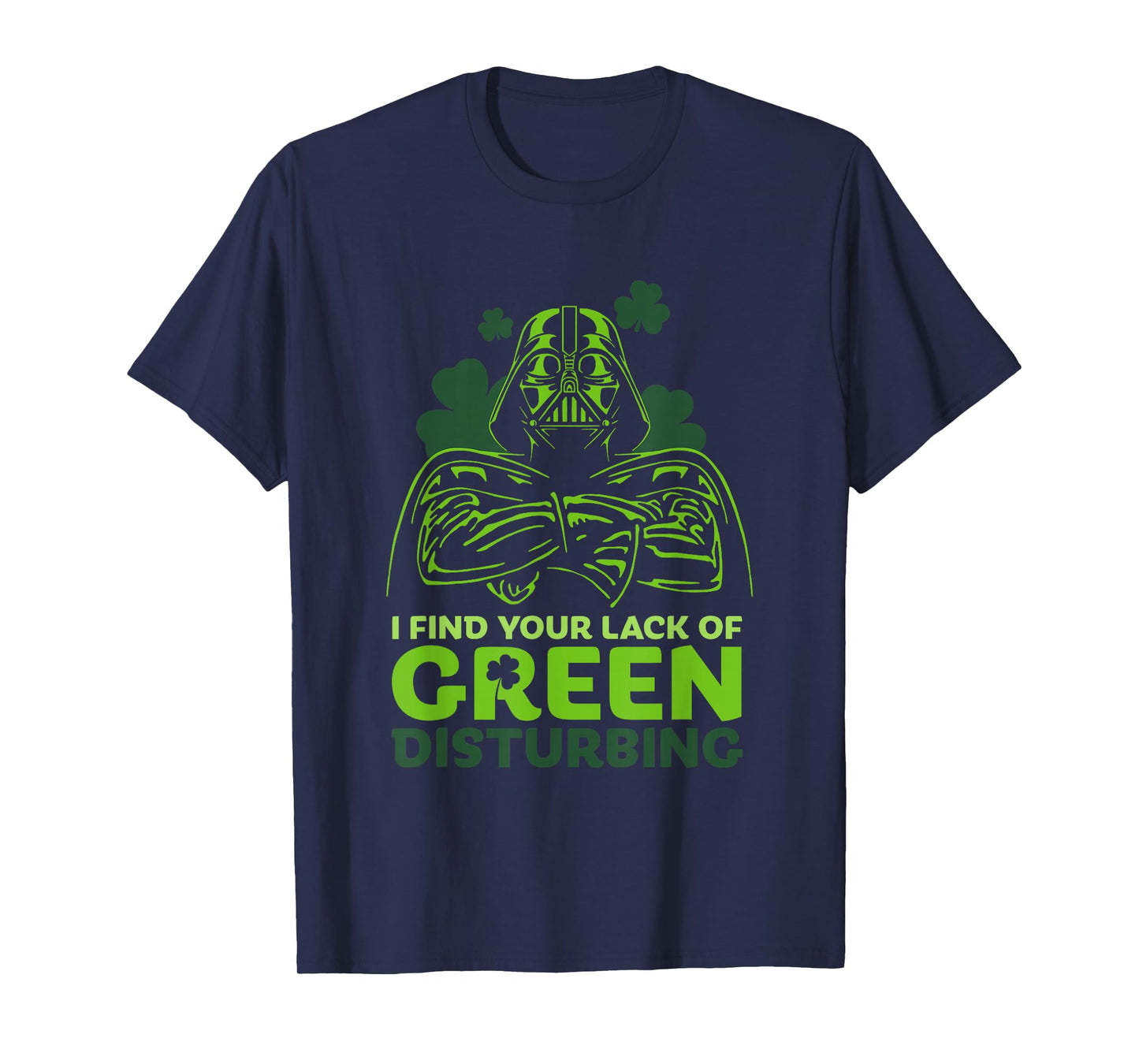Star Wars A New Hope Holiday Darth Vader Green Clover T-Shirt