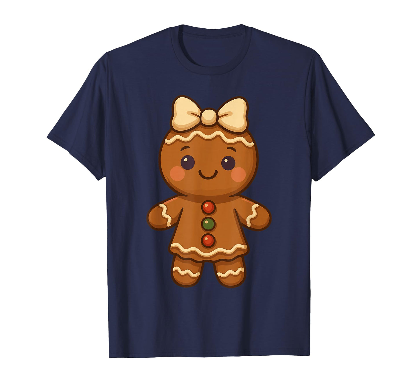 Gingerbread Girl Christmas Cookie Baking T-Shirt