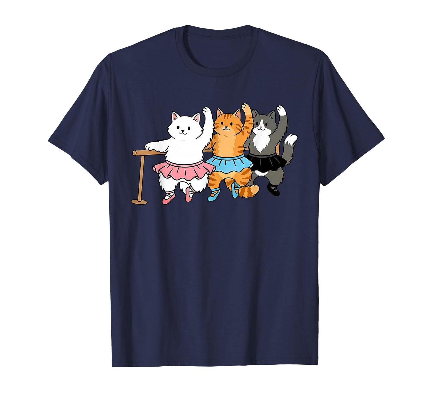 Funny Cat Dancing Ballet Ballerina Ballet Dancer Teacher T-Shirt