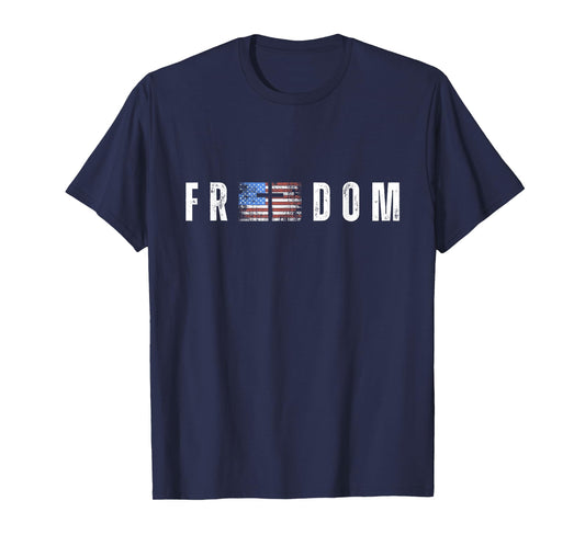 God & Country American Flag and Cross Freedom T-Shirt