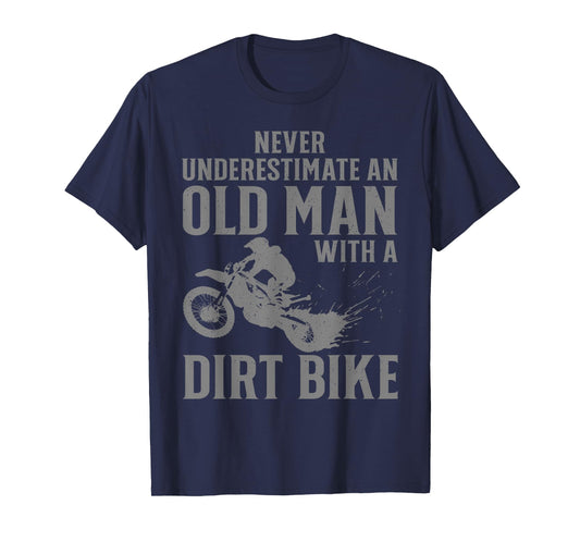 Dirt Bike Art for Men Grandpa Dad Dirtbike Dirt Bike Lover T-Shirt