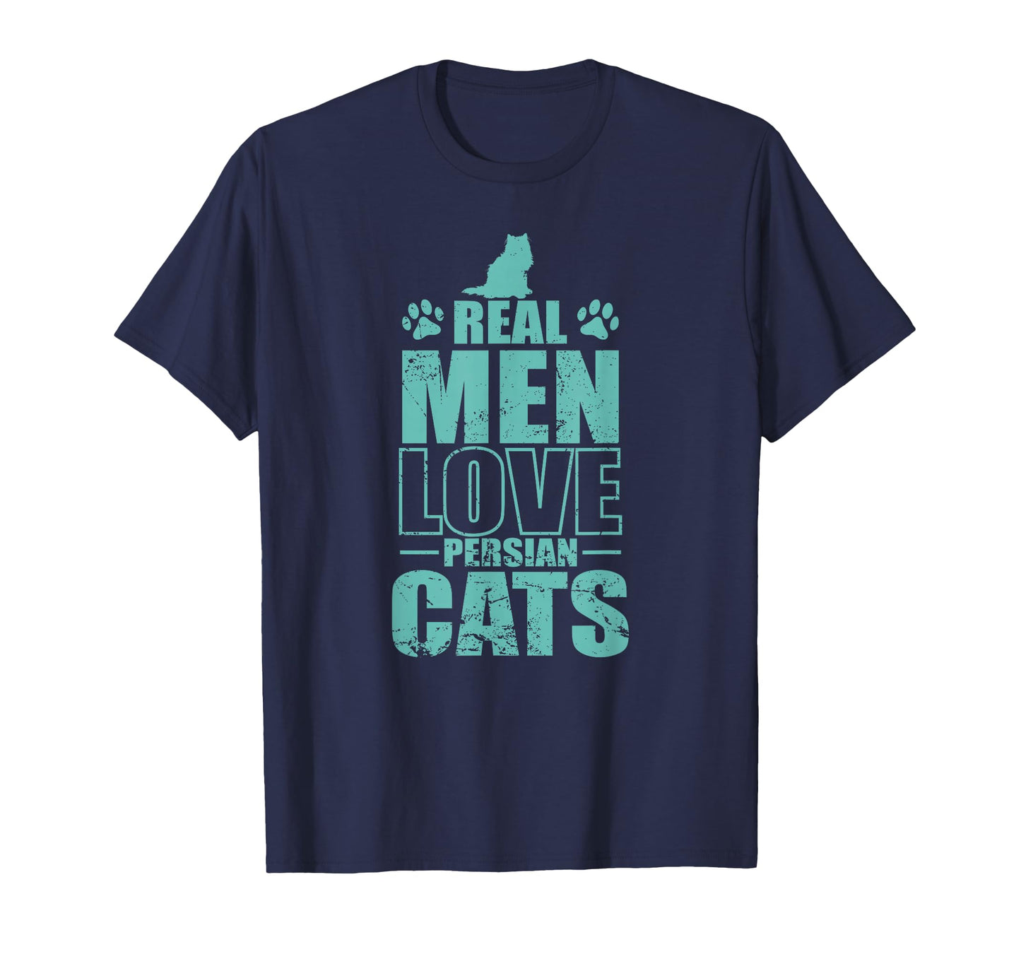 Real Men Love Persian Cats Pet Cat T-Shirt