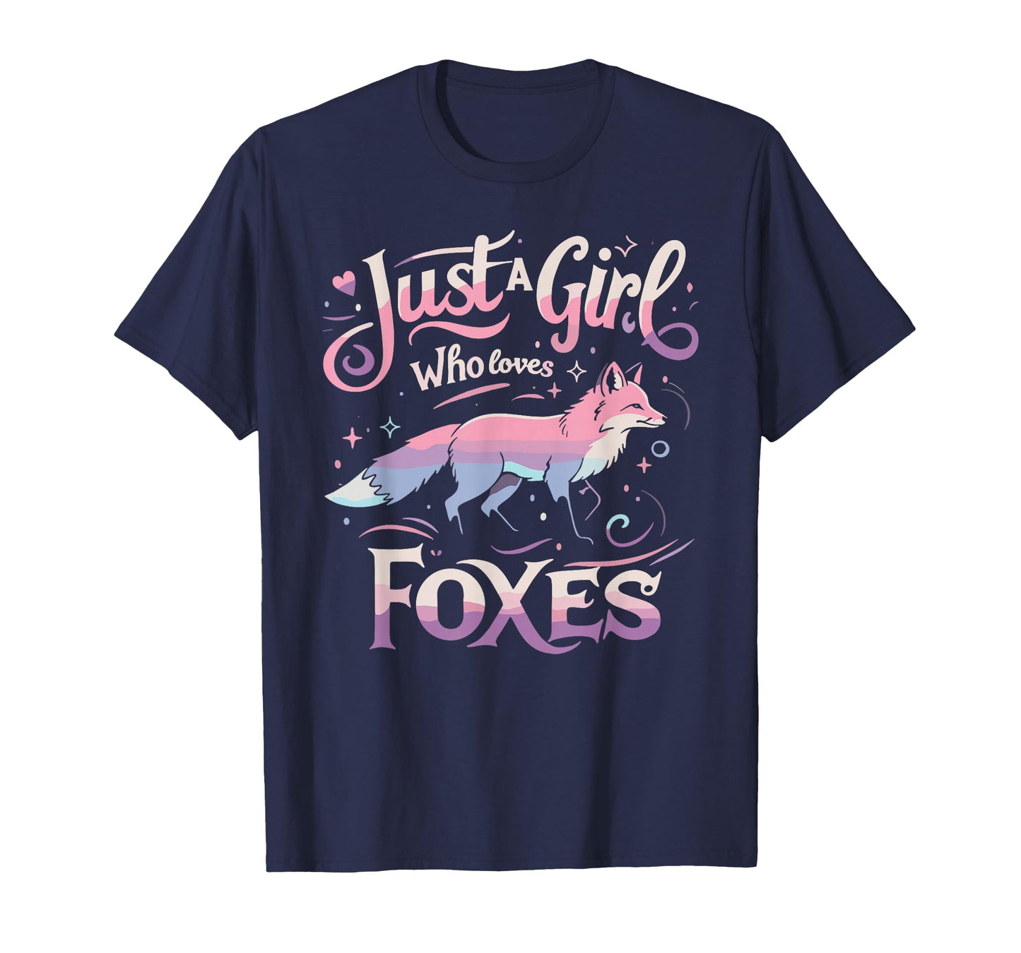 Just a Girl Who Loves Foxes Men Women T-Shirt T-Shirt