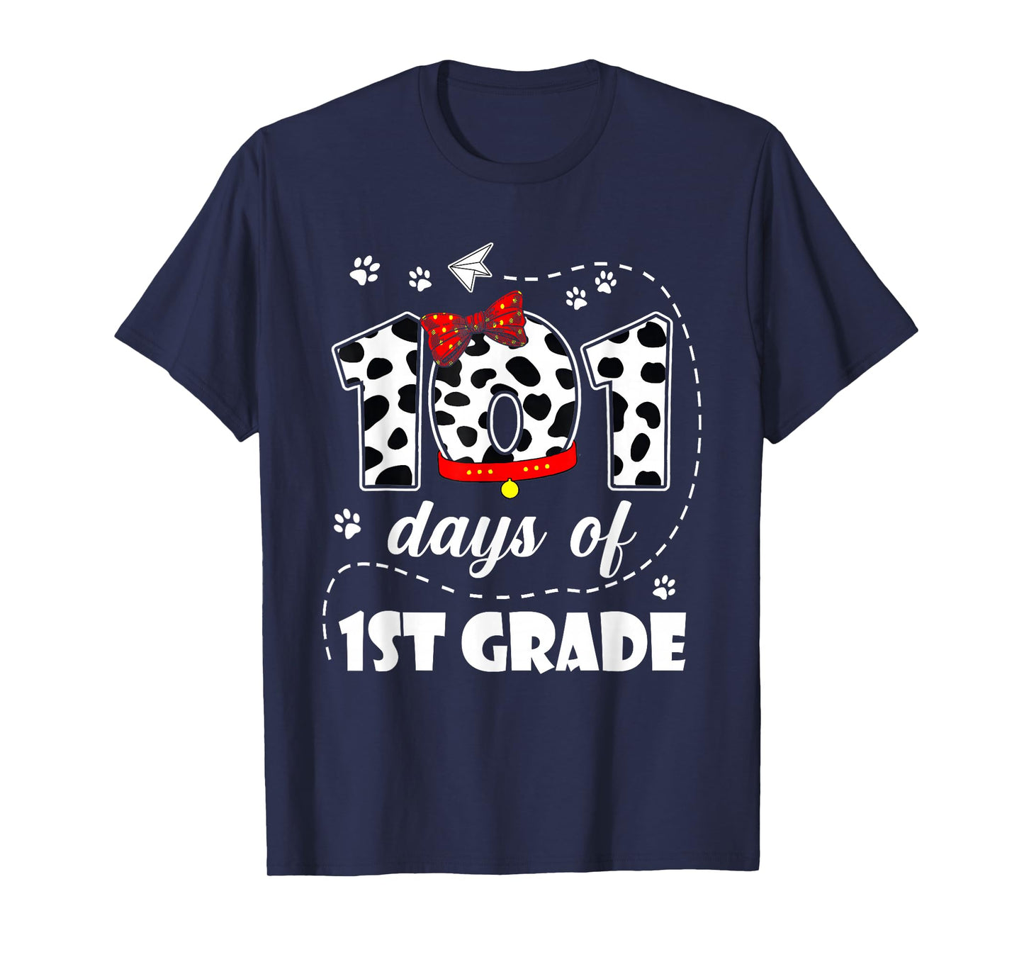 101 Days 1st Grade 100 Days School Dog 100th Day Students T-Shirt