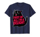Funny First of All I'm a Delight Roaring Black Cat Meme T-Shirt