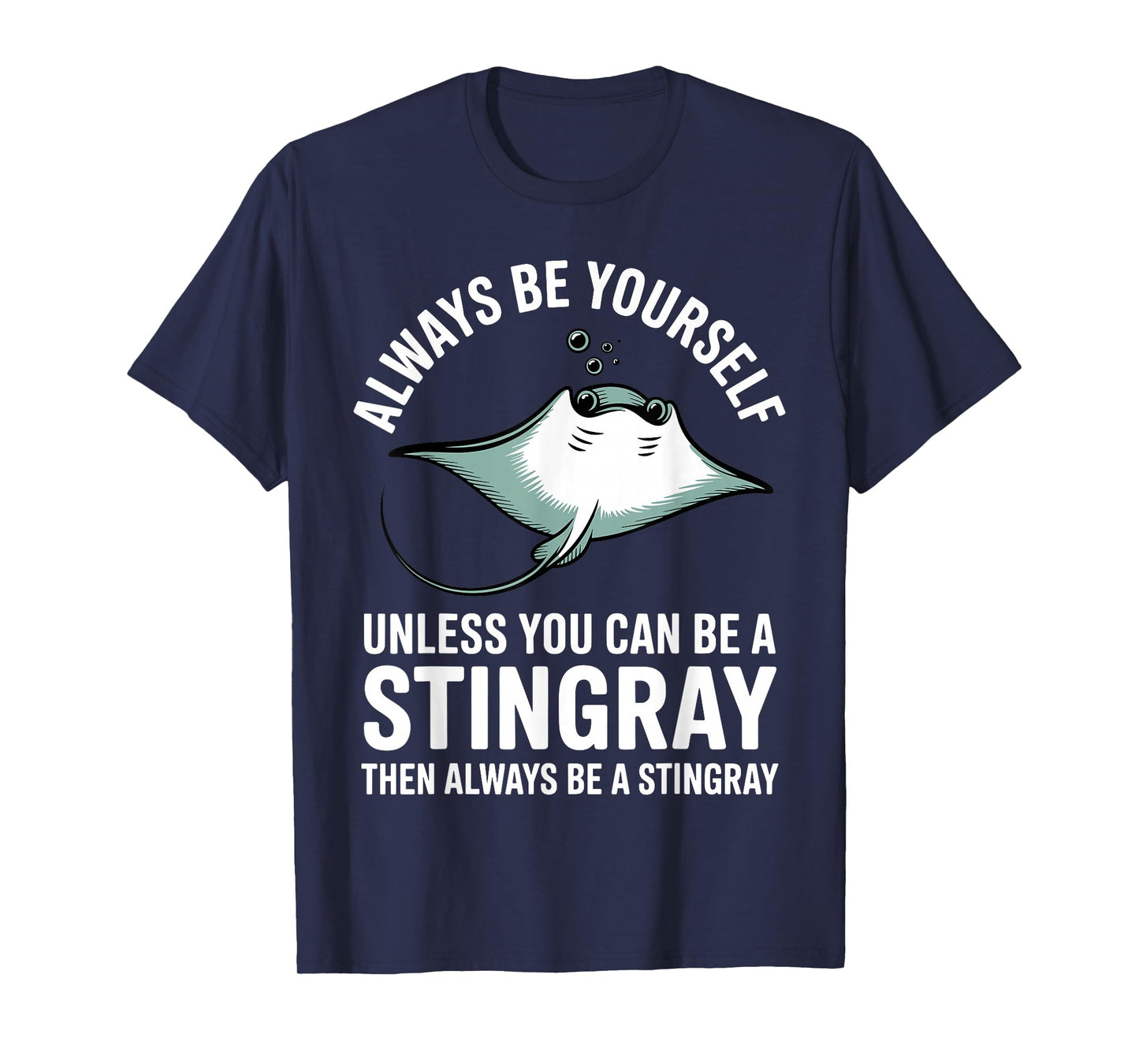 Cool Stingray Art for Women Men Sea Fish Stingray Lover T-Shirt