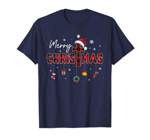 Merry Christmas Xmas Christian Jesus Holiday Family Pajamas T-Shirt
