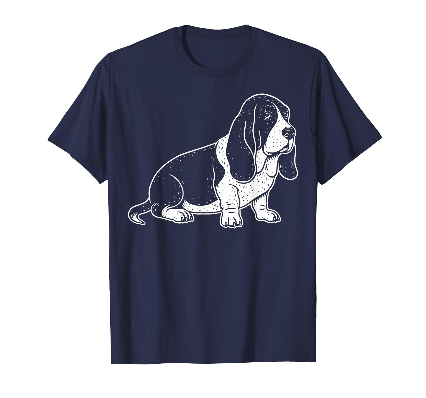 Basset Hound Illustration T-Shirt
