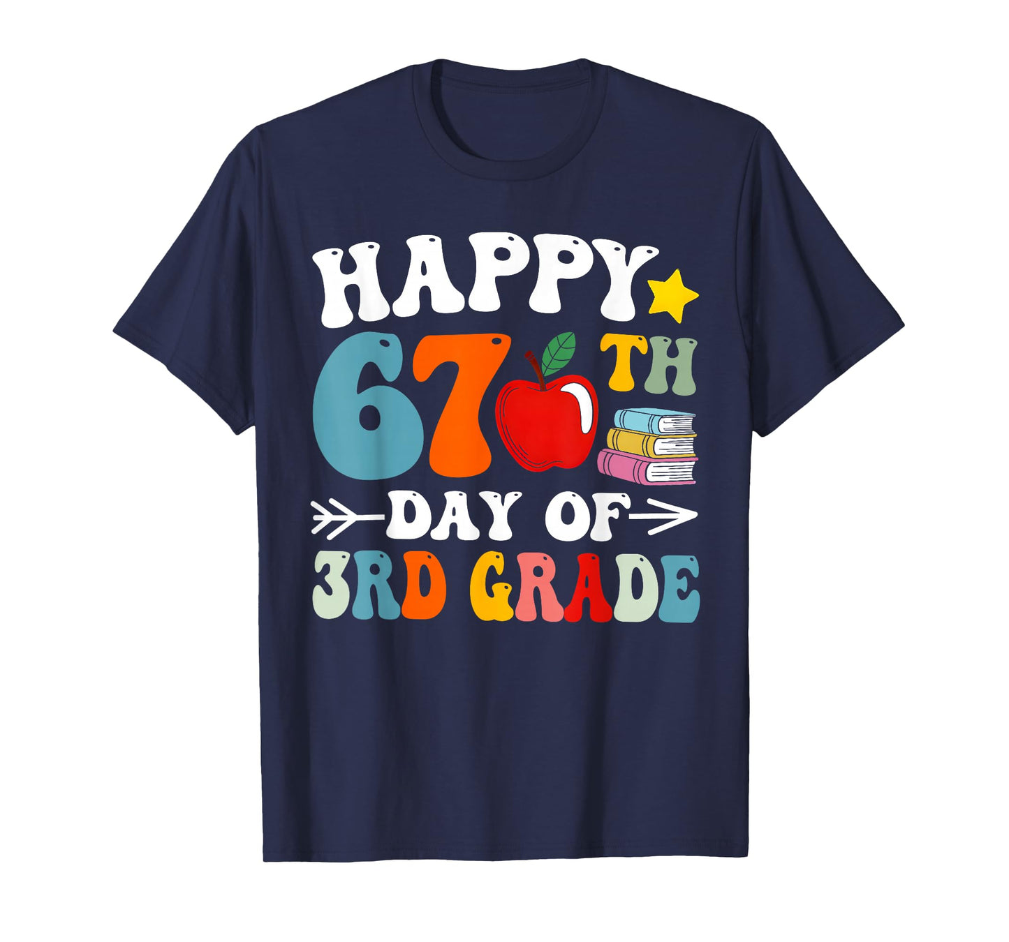 Happy 67th Day of 3rd Grade Teachers 67 Days of School Kids T-Shirt