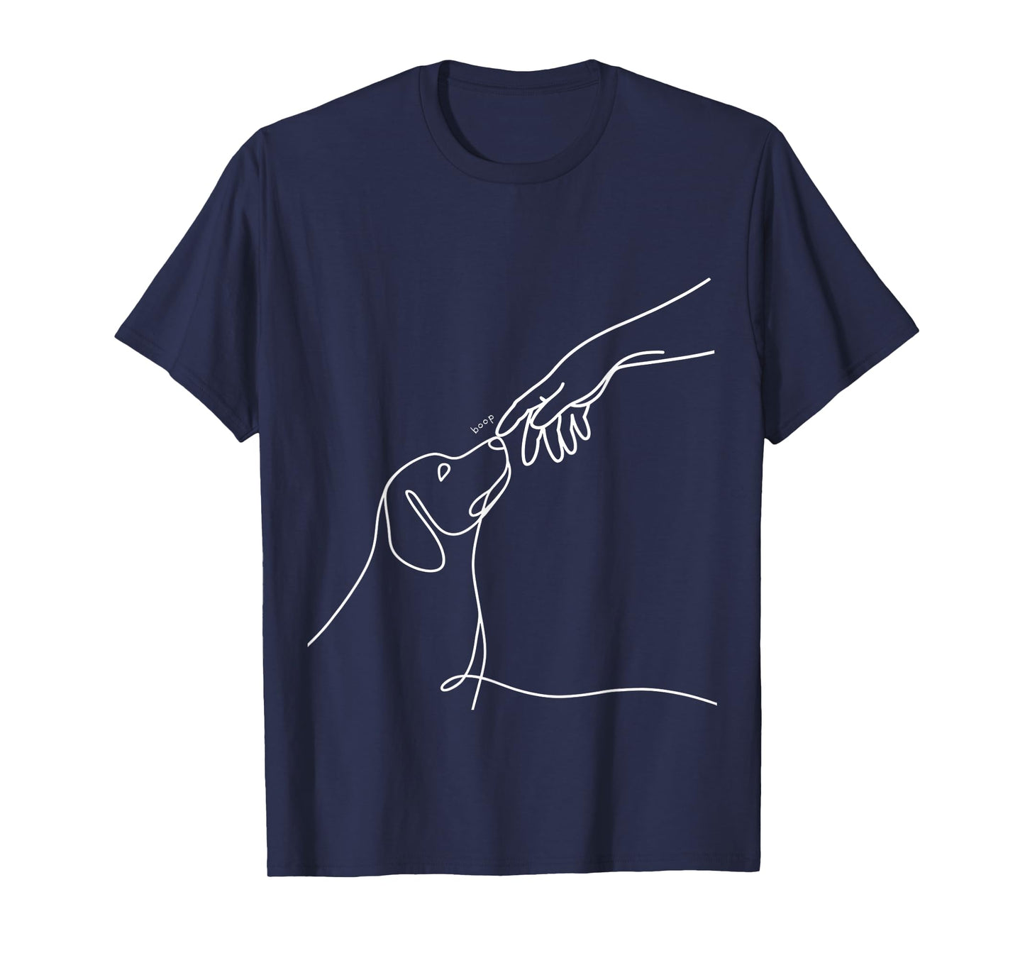 Dog Boop Adorable Puppy Minimalist Line Art Cute Pet Owner T-Shirt