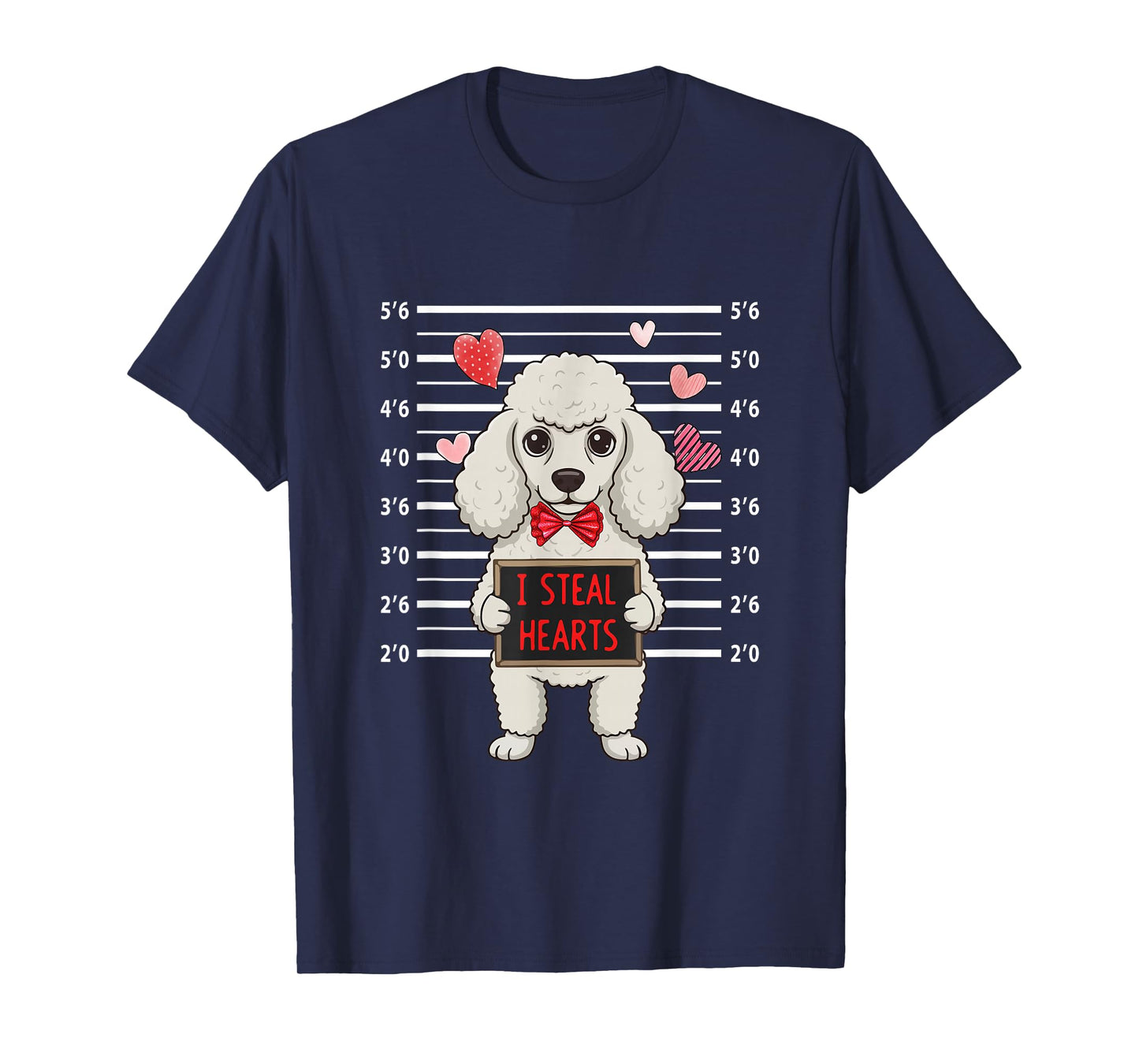 I Steal Cute Hearts Valentine's Day Poodle Lover Owner T-Shirt