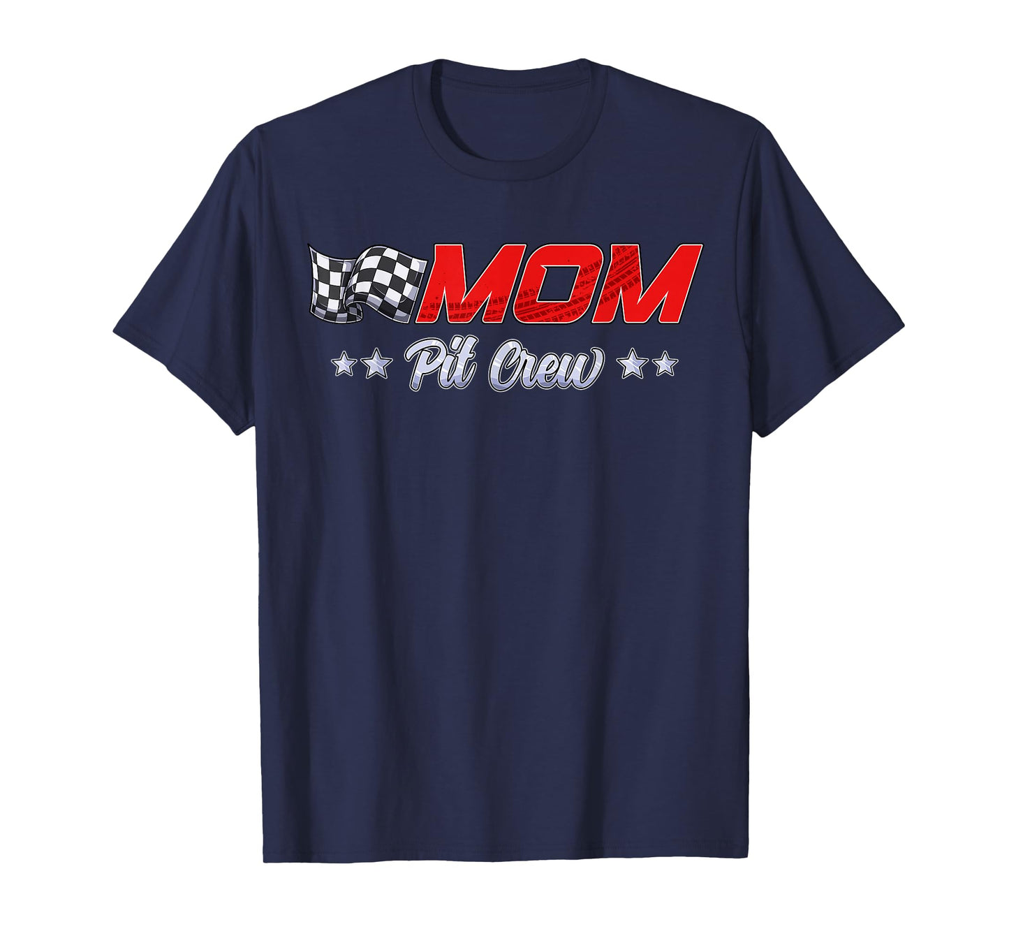 Pit Crew Mom Race Car Family Matching Racing Birthday Party T-Shirt