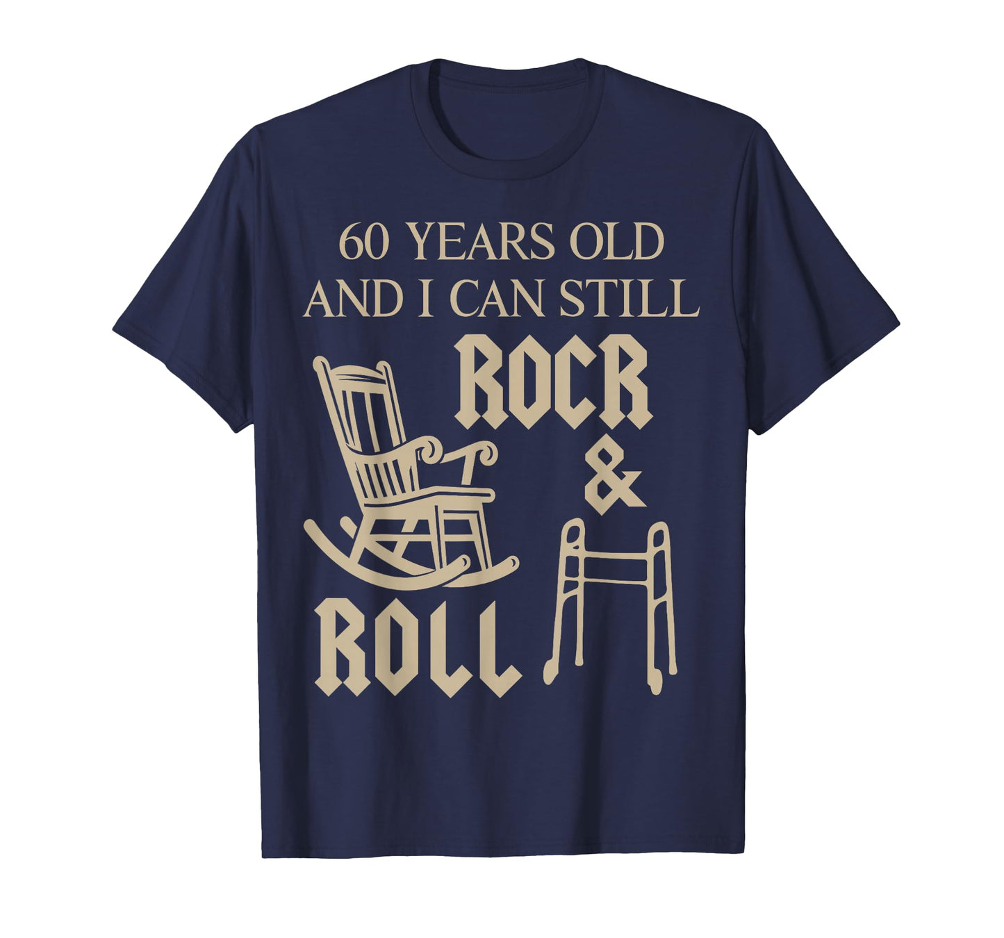 Vintage Classic Rock Funny 60 Year Old 60th Birthday Men T-Shirt