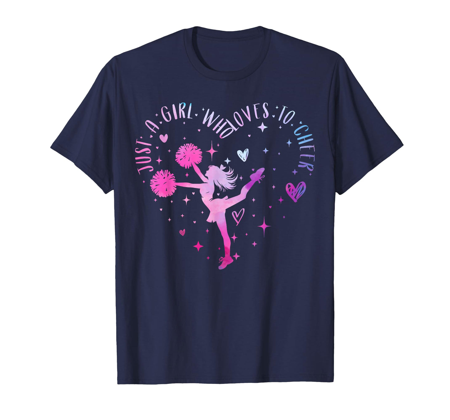 Just A Girl Who Loves to Cheer Cheerleader for Women & Girl T-Shirt