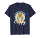 Reading Makes Me Cappy Bookworm Funny Capybara Book Reading T-Shirt
