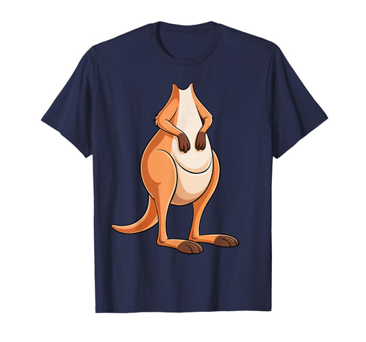 Kangaroo Shirt Adult Kids Men Women Brown Kangaroo Costume T-Shirt