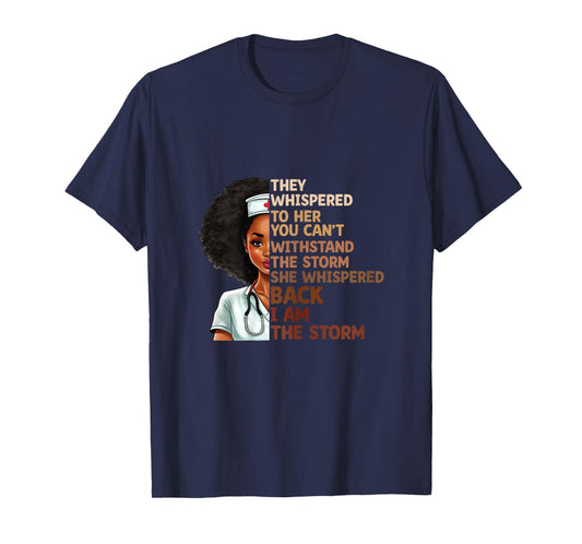 Black History Month Nurse Proud Black African American Nurse T-Shirt