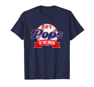 Pops Rookie of Year 1st Birthday Baseball Theme Matching T-Shirt