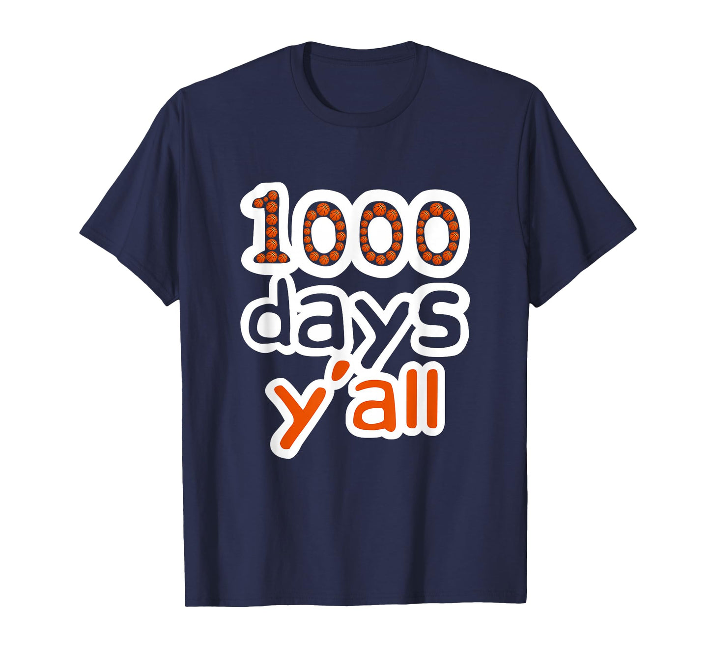 Funny 1000 Days Y'all 1000th Day of School Basketball Sport T-Shirt