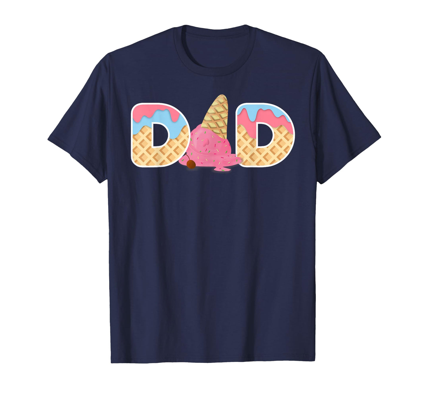 Ice Cream Dad 1st Birthday Matching Family T-Shirt