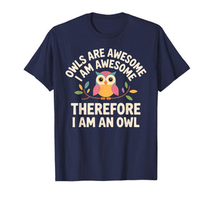 Funny Owl Design for Men Women Boys Girls Toddlers Owl Lover T-Shirt