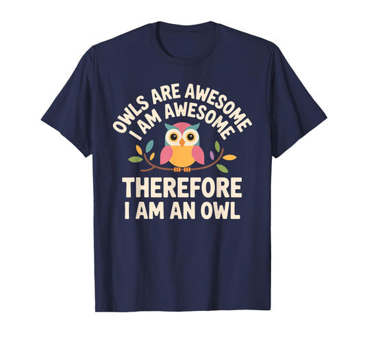Funny Owl Design for Men Women Boys Girls Toddlers Owl Lover T-Shirt