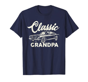 Classic Grandpa Vintage Muscle Car for Men Grandfather T-Shirt