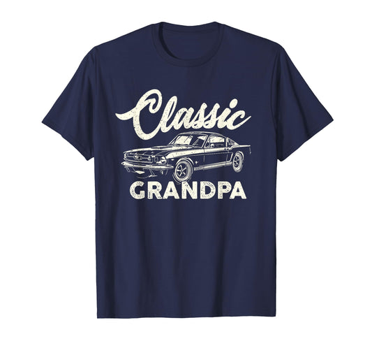 Classic Grandpa Vintage Muscle Car for Men Grandfather T-Shirt