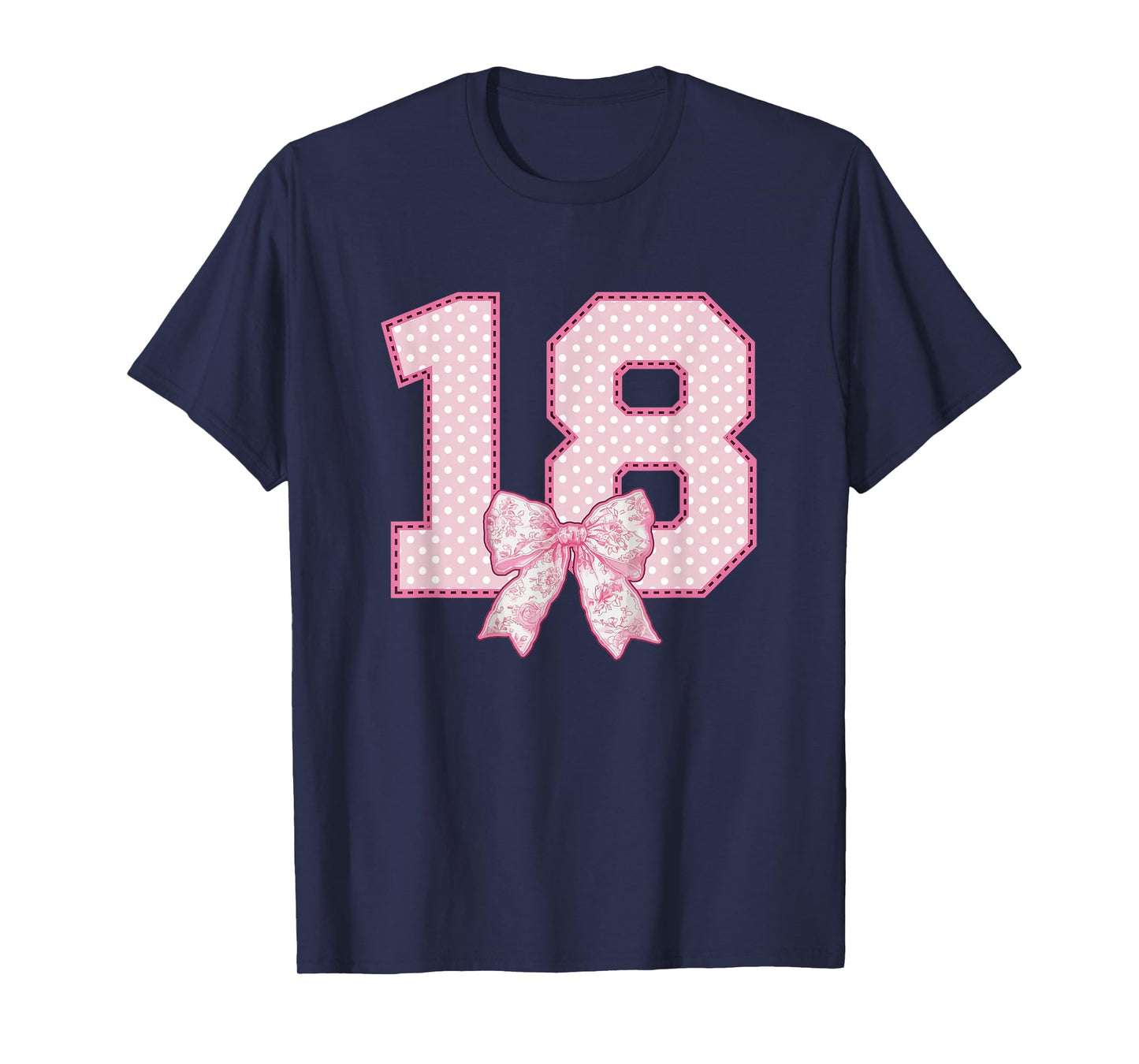 18th Birthday Shirt Girls Coquette Bow 18 Year Old Birthday T-Shirt