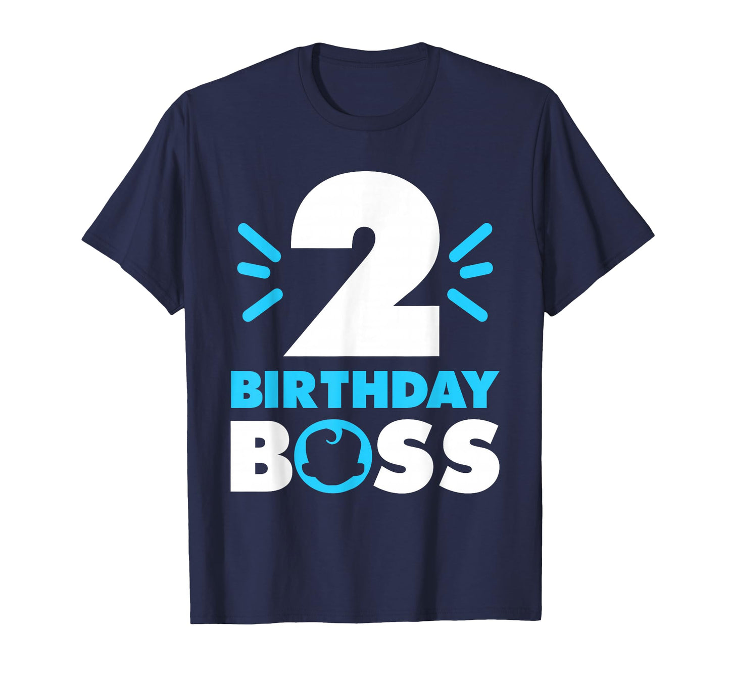 Funny 2nd Birthday Boss Boy Girl 2 Year Old Family Matching T-Shirt