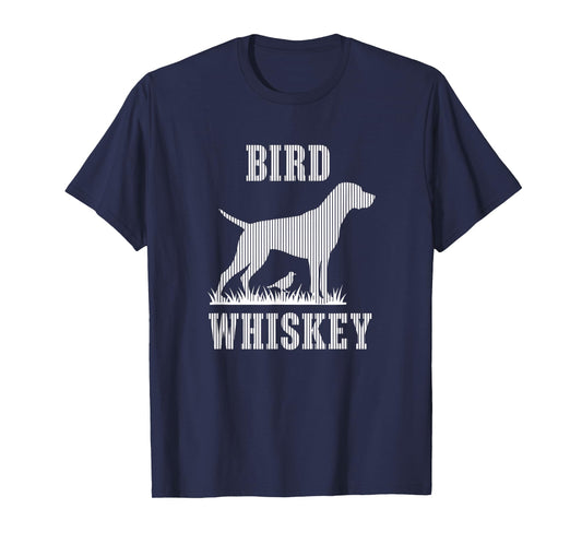 Bird Pointer Dog Bird Whiskey Silhouette T-Shirt