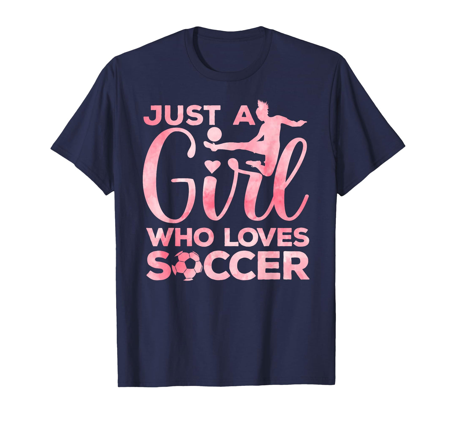 Soccer Girl Art for Girls Kids Toddler Women Soccer Player T-Shirt