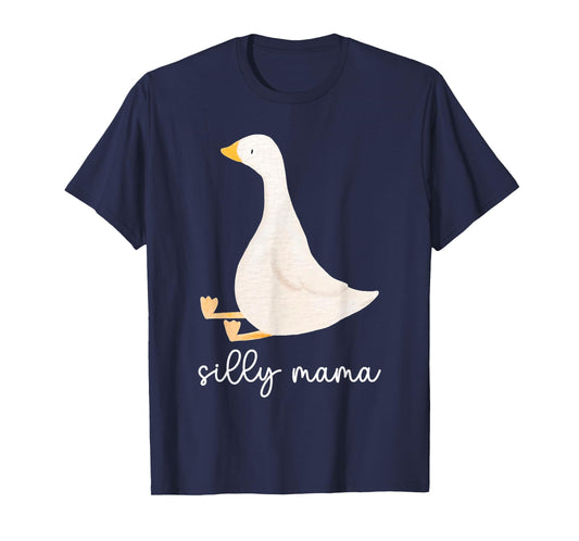 Cute Silly Mama Silly Goose Mom Mother's Day T-Shirt