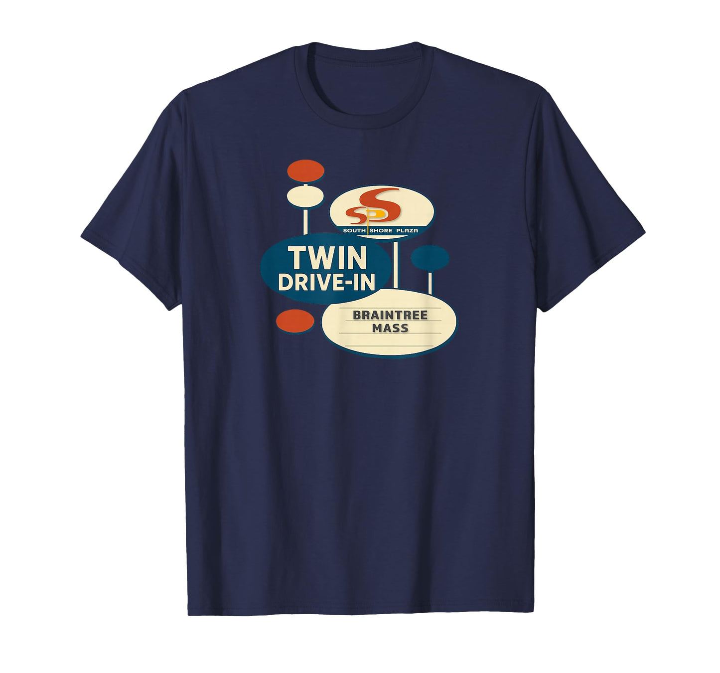 Vintage Drive-in Movie Theatre Braintree MA Iconic Retro 80s T-Shirt