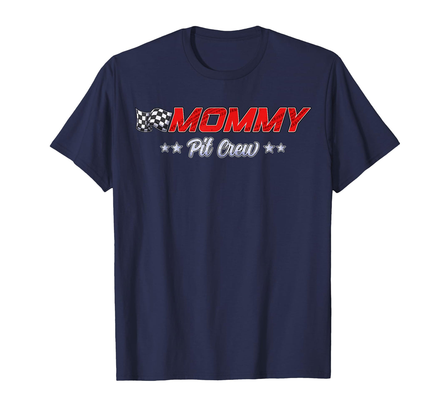 Pit Crew Mommy Racing Car Family Matching Birthday Party T-Shirt