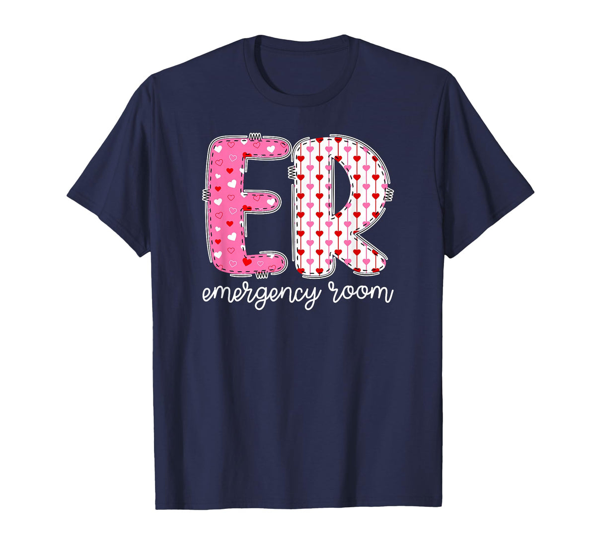 ER Nurse Valentine Emergency Room Nurse Valentines Day T-Shirt