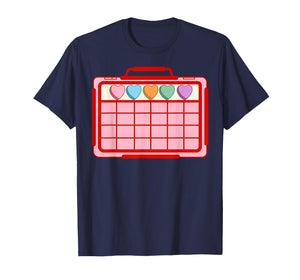 AAC Candy Heart Valentines Day Autism Speech Therapist T-Shirt