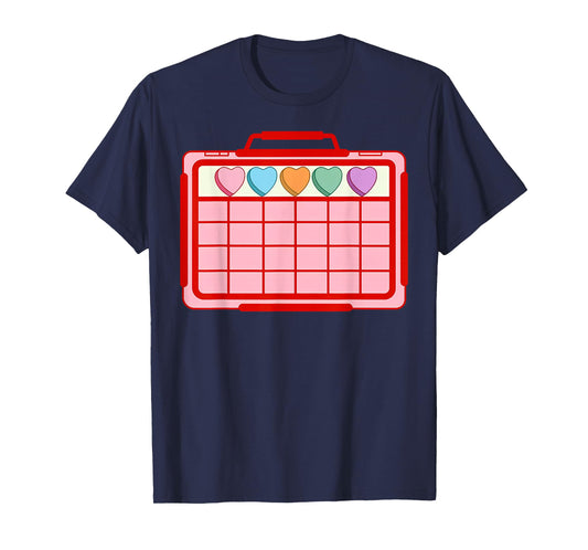 AAC Candy Heart Valentines Day Autism Speech Therapist T-Shirt
