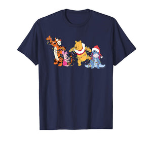 Disney Winnie The Pooh & Friends Christmas Lights Holiday T-Shirt